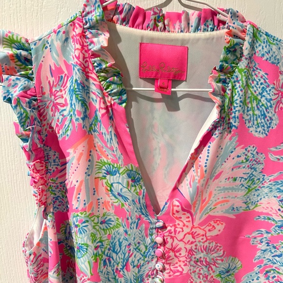 Lilly Pulitzer Prosecco Pink Cally Soft Shift Dress - Picture 8 of 11